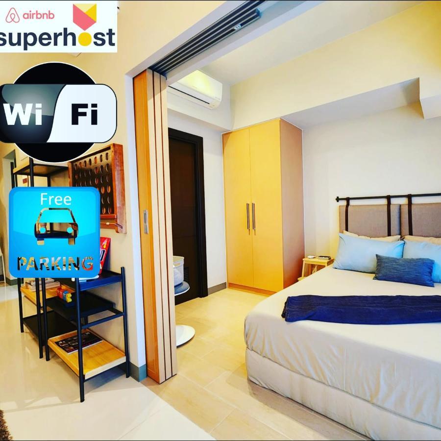 Spacious 7U Homey Unit Steps Away From Uptown Mall And Mitsukoshi Mall Free Parking With Washer Manila Exterior photo