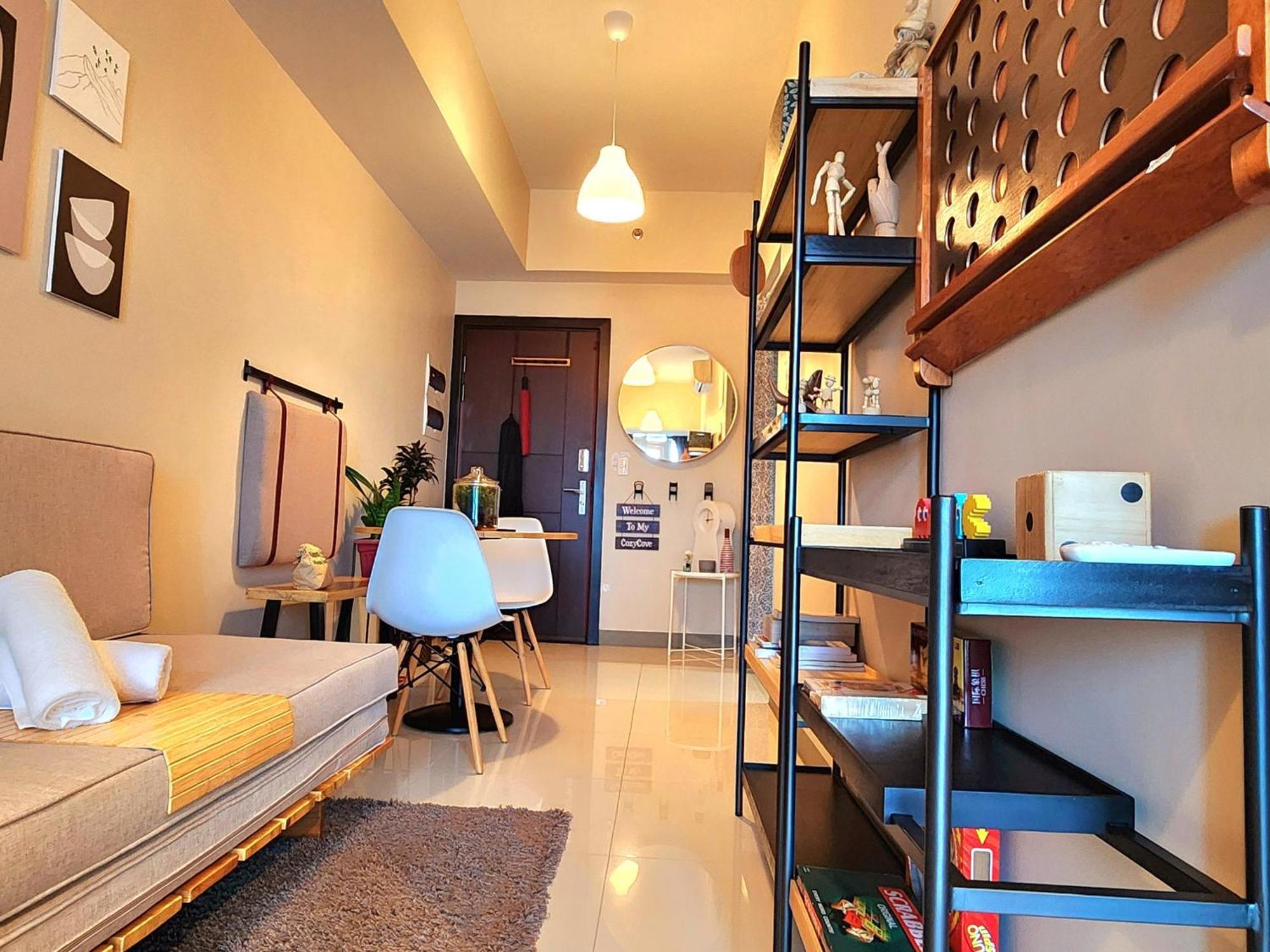 Spacious 7U Homey Unit Steps Away From Uptown Mall And Mitsukoshi Mall Free Parking With Washer Manila Exterior photo